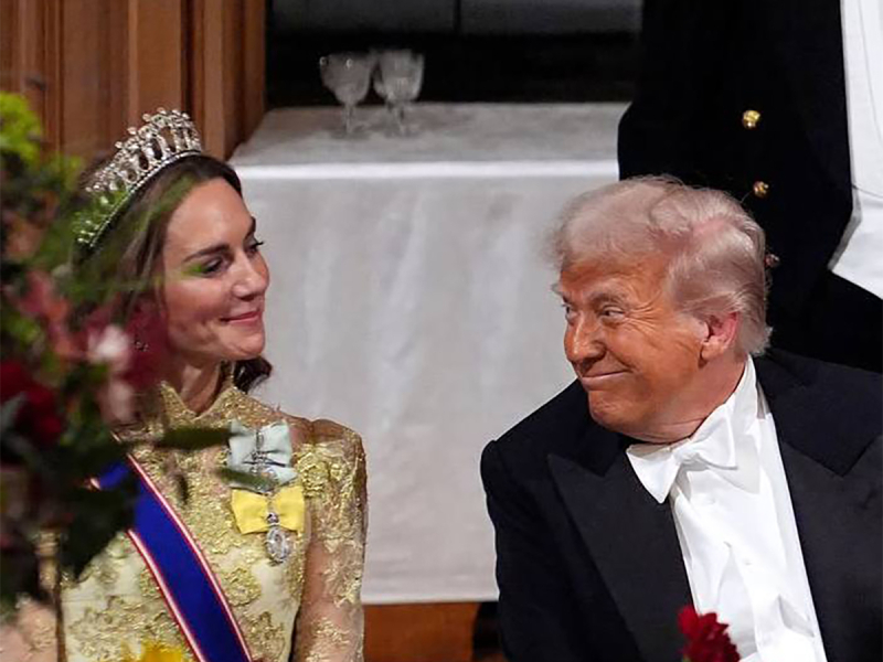 Трампу припомнили скандальный твит с фото голой Кейт Миддлтон на фоне встречи с Карлом III