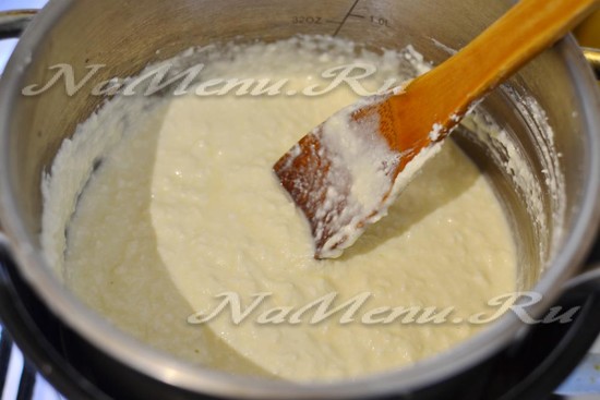 Прогреть массу