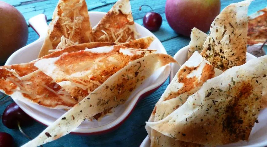 Домашние чипсы из лаваша в духовке, пошаговый рецепт с фото от автора Юна на 360 ккал